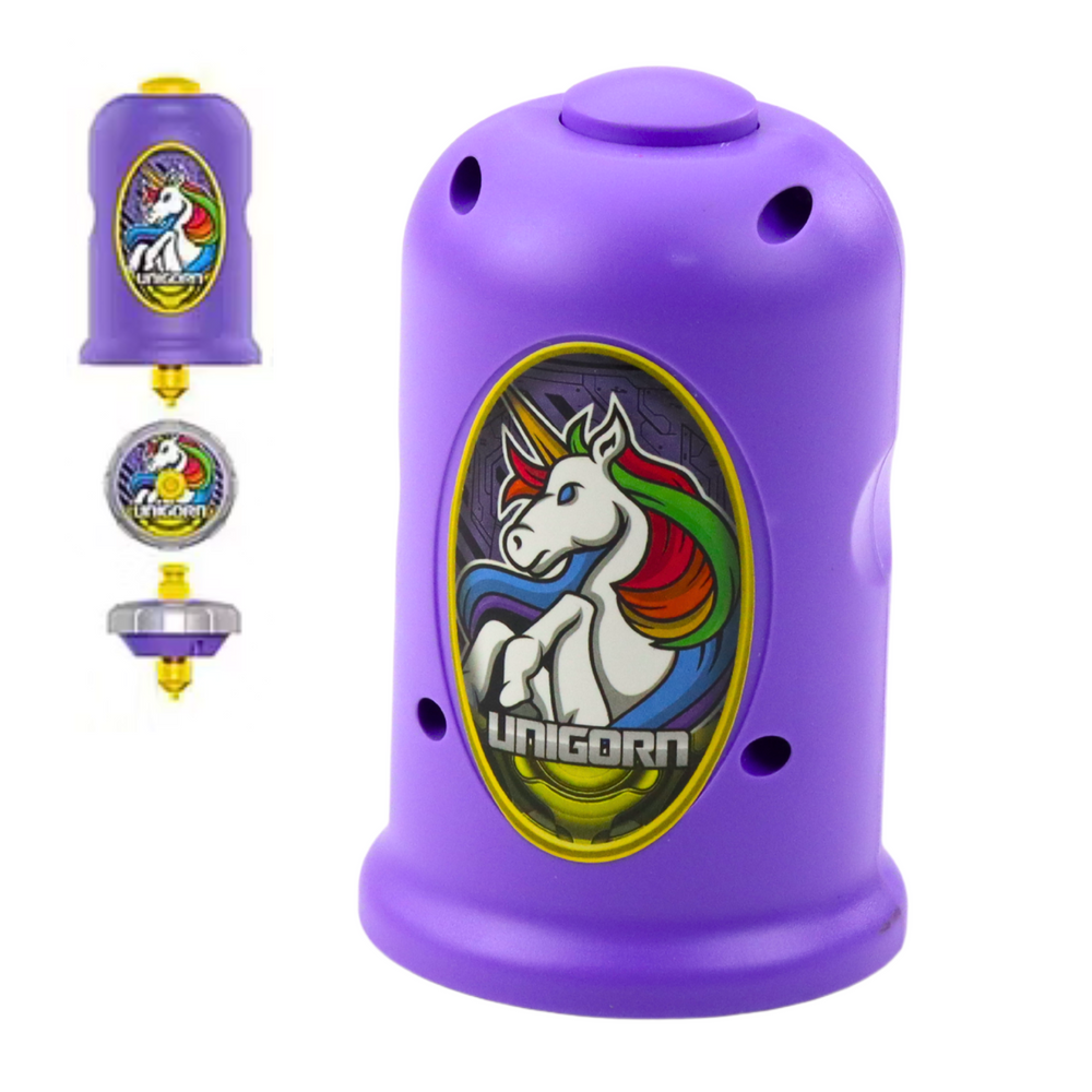 Disco Voador Unicórnio com Lançador Roxo