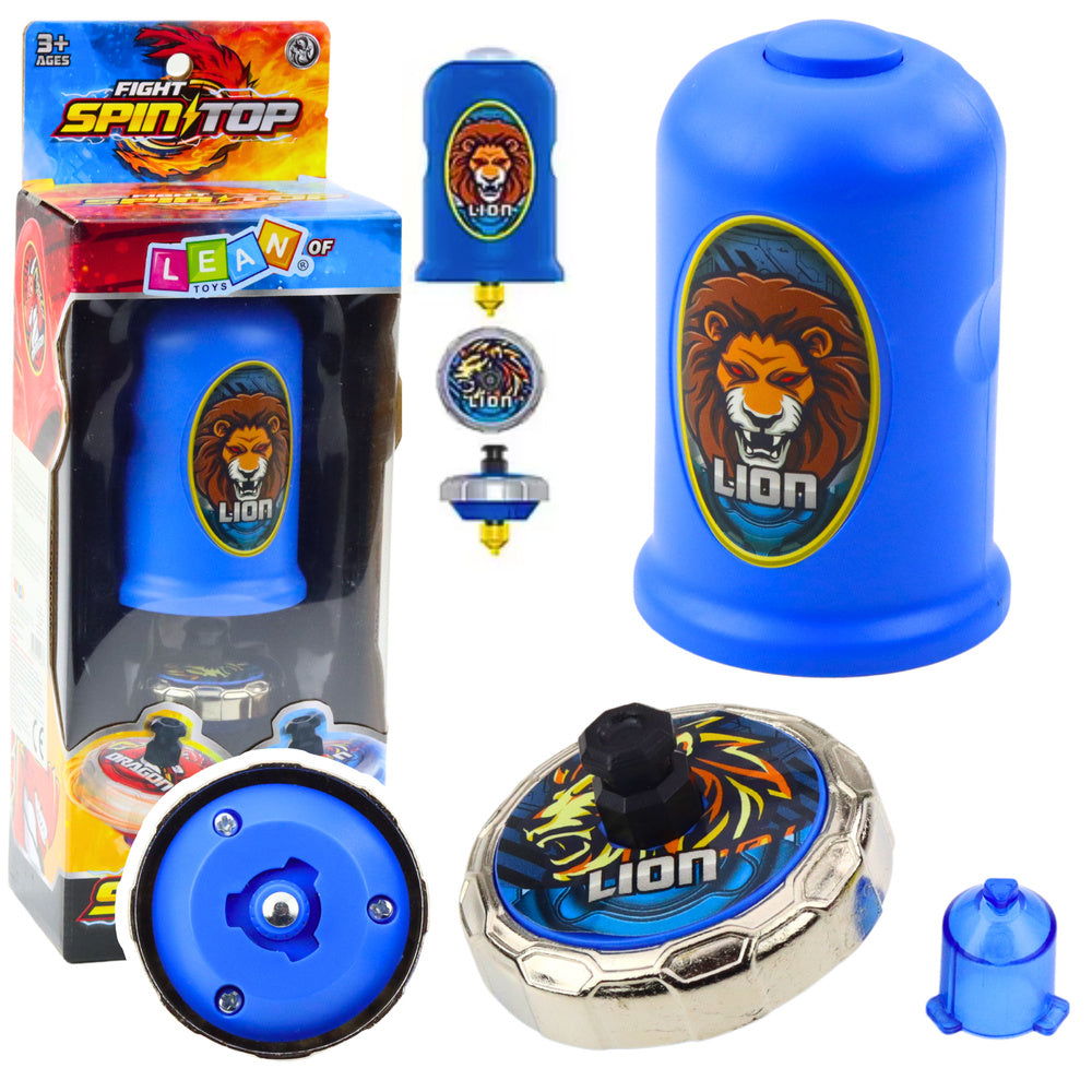 Disco Voador Leão com Lançador Azul