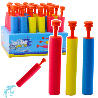 Pistola de água de espuma bastão com seringa 20,5 cm (1 unidade, sortido)