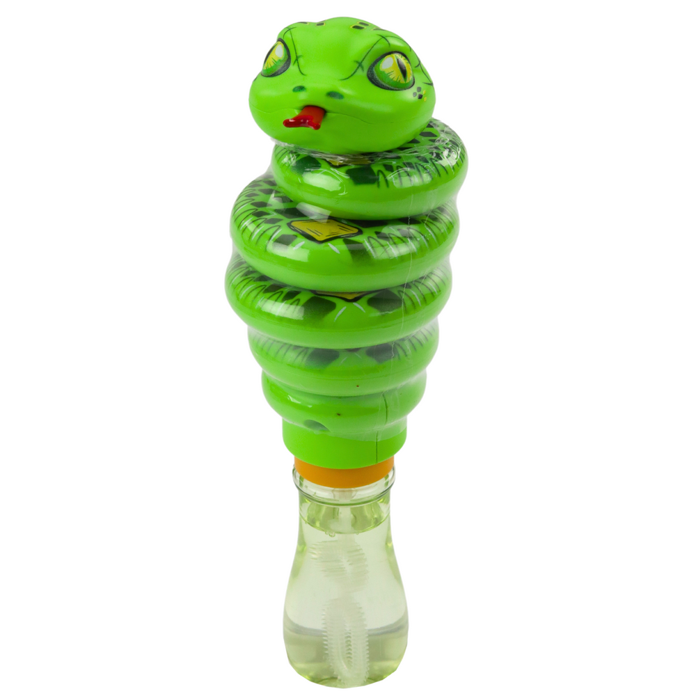 Brinquedo Bolhas de Sabão Cobra Rotativa 2 em 1 Verde (1 unidade, sortido)