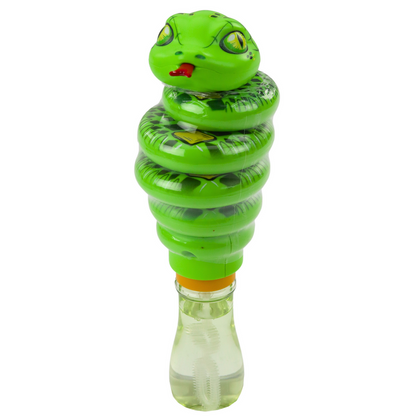 Brinquedo Bolhas de Sabão Cobra Rotativa 2 em 1 Verde (1 unidade, sortido)