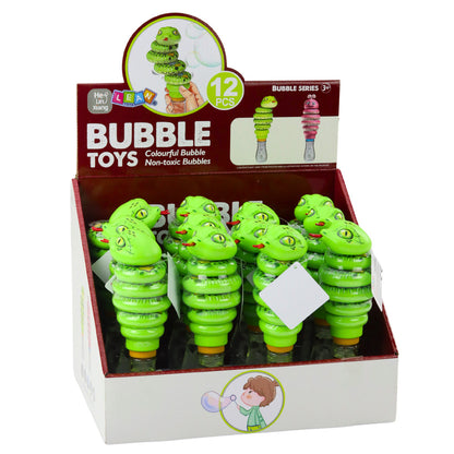 Brinquedo Bolhas de Sabão Cobra Rotativa 2 em 1 Verde (1 unidade, sortido)