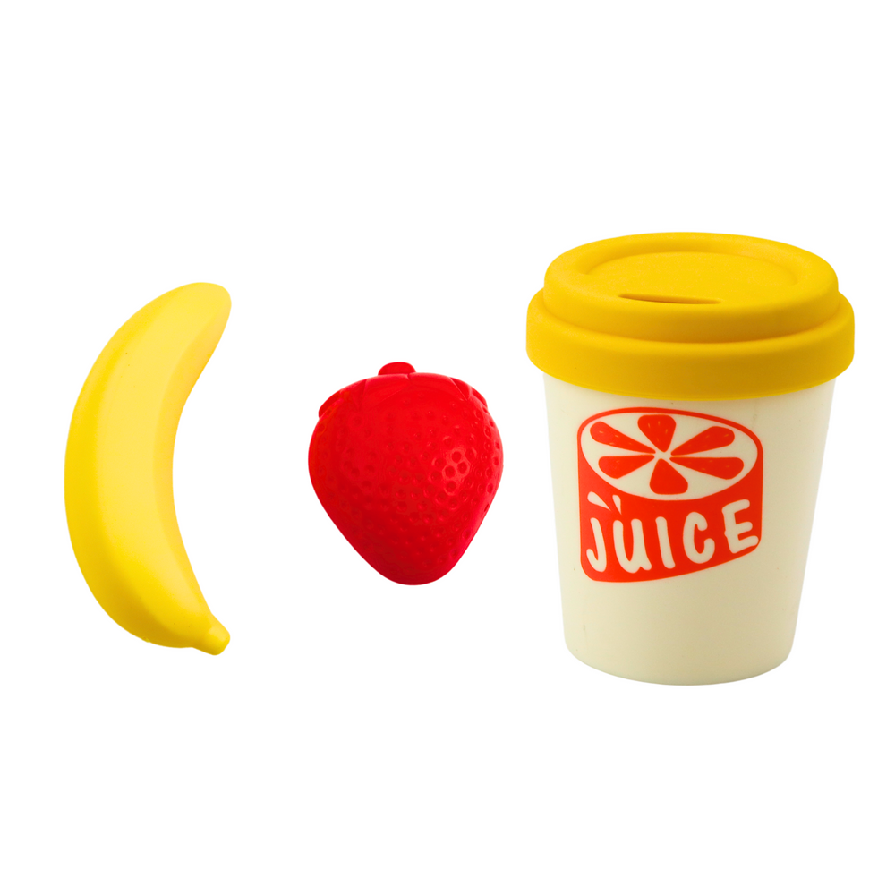 Liquidificadora de Brincar com Copo de Fruta Verde