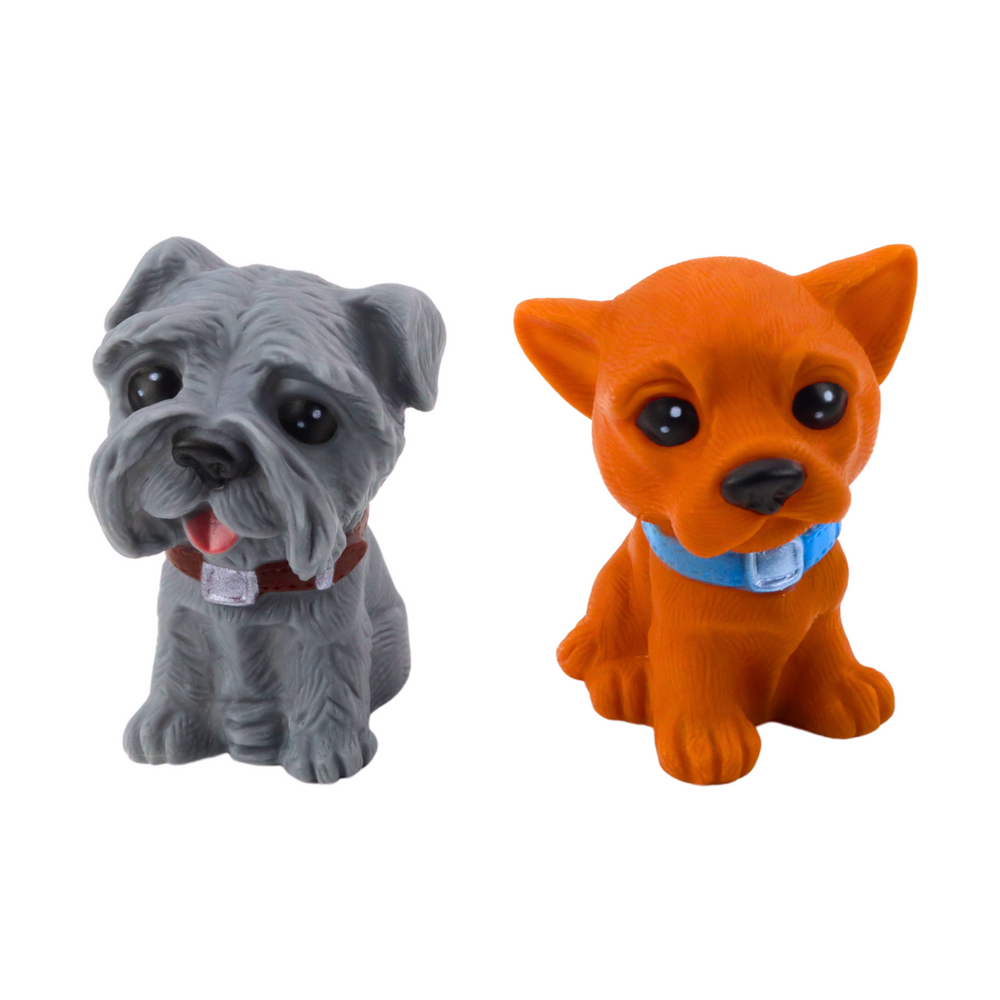 Conjunto 6 Figuras Cães Fofos 8cm