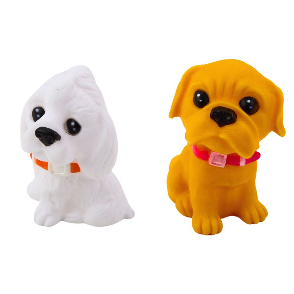 Conjunto 6 Figuras Cães Fofos 8cm