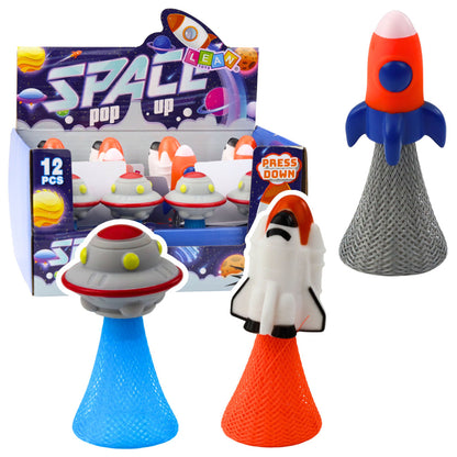 Nave Saltitante com Mola e Luzes 11cm (1 unidade, sortido)