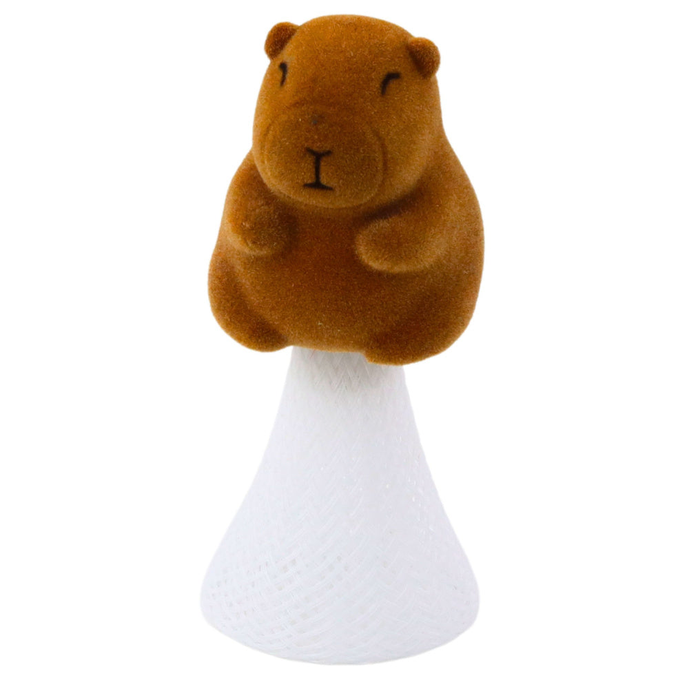Capivara Saltitante com Mola Bege Castanho 10cm (1 unidade, sortido)