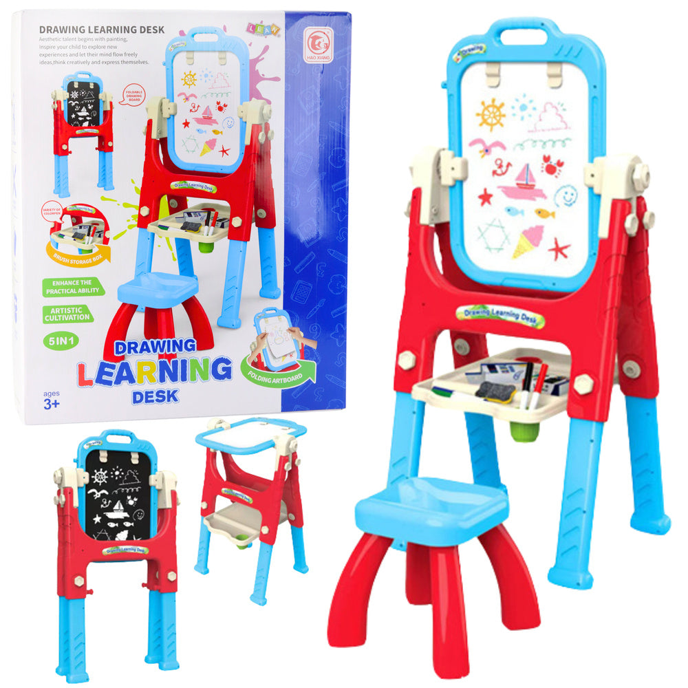 Quadro Educativo 5 em 1 com Cadeira Azul