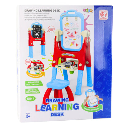 Quadro Educativo 5 em 1 com Cadeira Azul