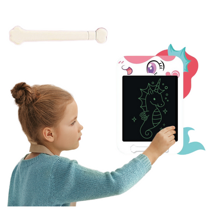 Quadro LCD Unicórnio Branco