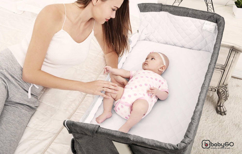 Berço Co-Sleep babyGO Together Beige