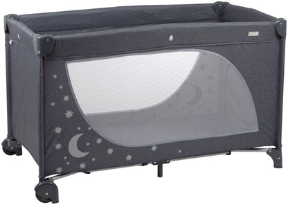 Cama De Viagem babyGO Sleeper Moonstars Grey Melange