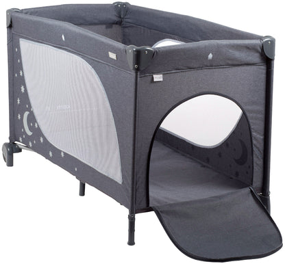Cama De Viagem babyGO Sleeper Moonstars Grey Melange