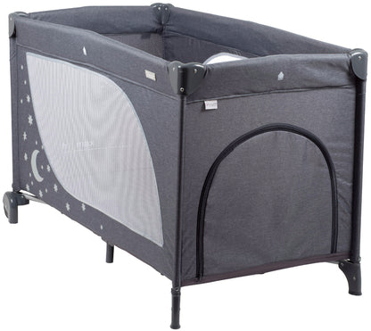 Cama De Viagem babyGO Sleeper Moonstars Grey Melange