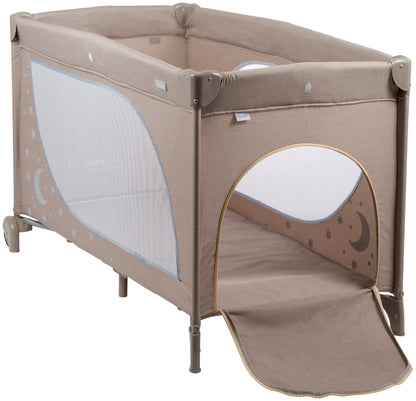 Cama De Viagem babyGO Sleeper Moonstars Beige Melange