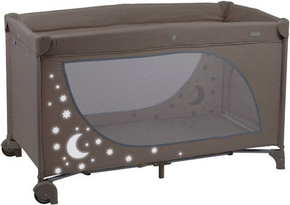 Cama De Viagem babyGO Sleeper Moonstars Beige Melange
