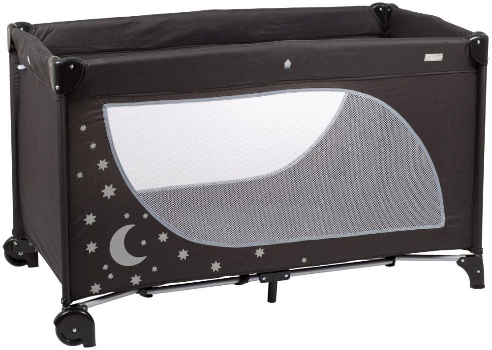 Cama De Viagem babyGO Sleeper Moonstars Black Melange