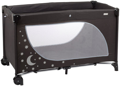 Cama De Viagem babyGO Sleeper Moonstars Black Melange