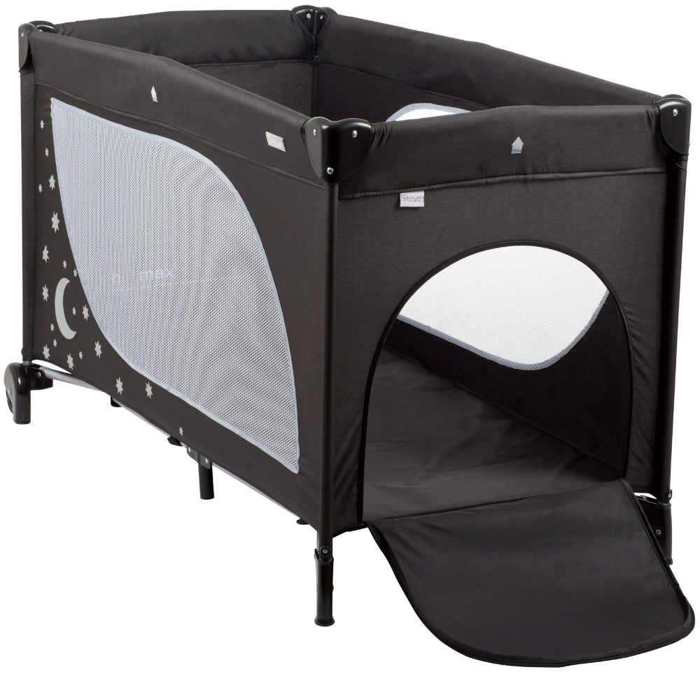 Cama De Viagem babyGO Sleeper Moonstars Black Melange