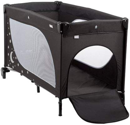 Cama De Viagem babyGO Sleeper Moonstars Black Melange