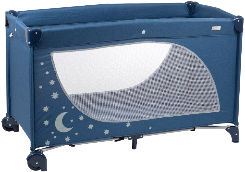 Cama De Viagem babyGO Sleeper Moonstars Navy Melange