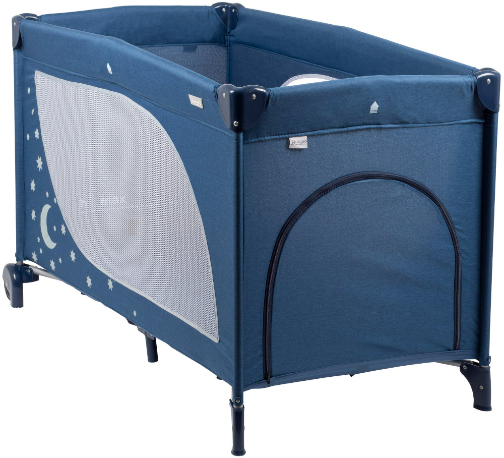 Cama De Viagem babyGO Sleeper Moonstars Navy Melange