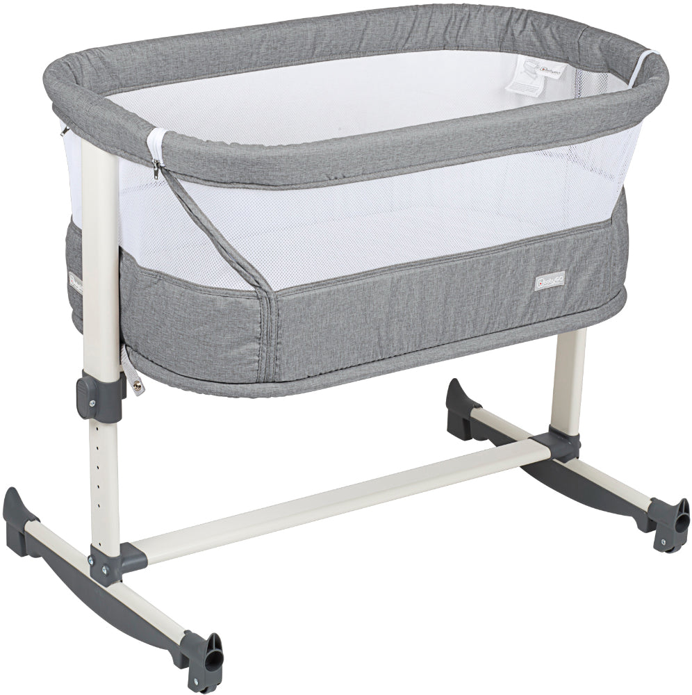 Berço Co-Sleep babyGO Vivaldi Grey