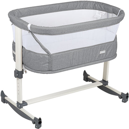 Berço Co-Sleep babyGO Vivaldi Grey