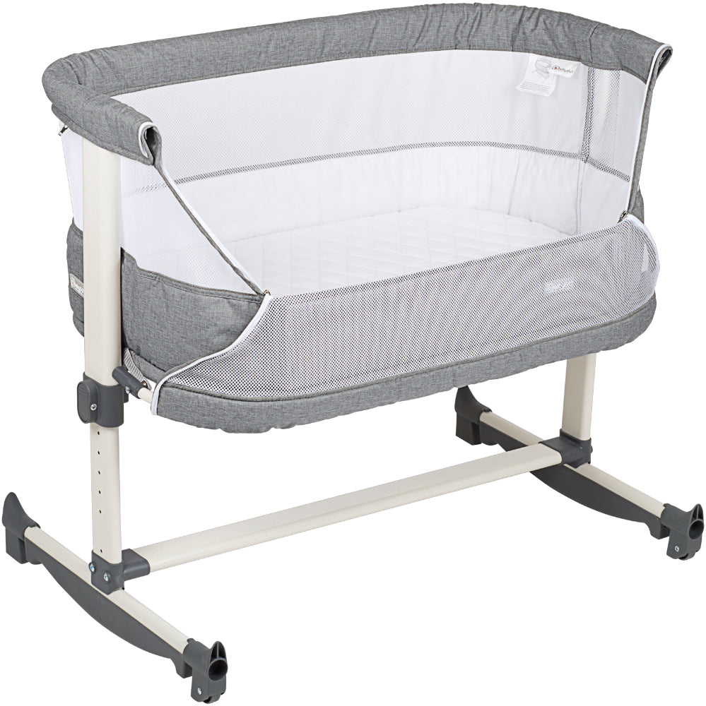 Berço Co-Sleep babyGO Vivaldi Grey