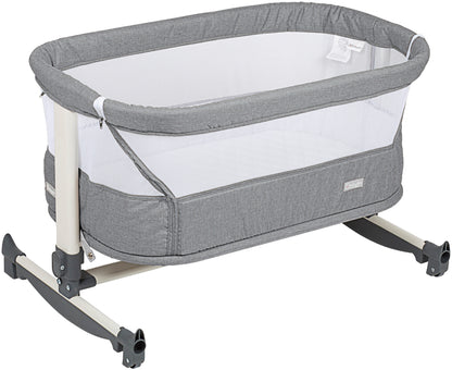 Berço Co-Sleep babyGO Vivaldi Grey