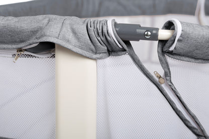 Berço Co-Sleep babyGO Vivaldi Grey