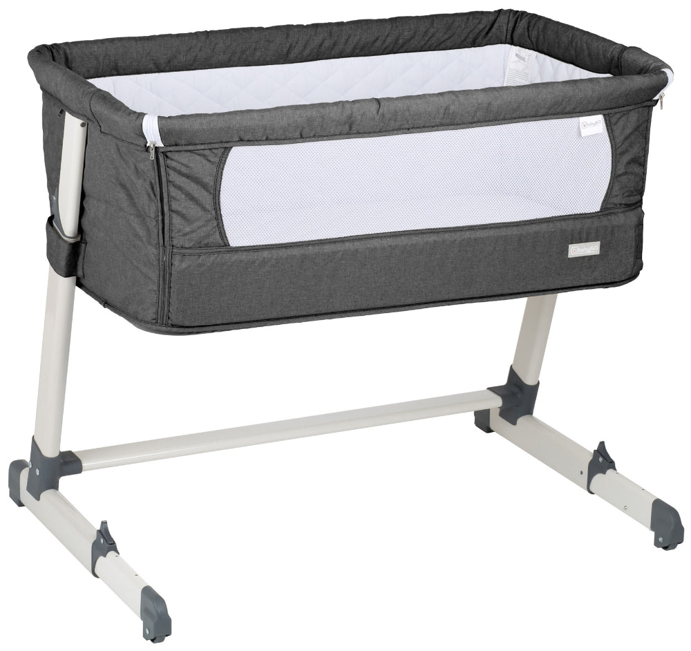 Berço Co-Sleep babyGO Together Dark Grey