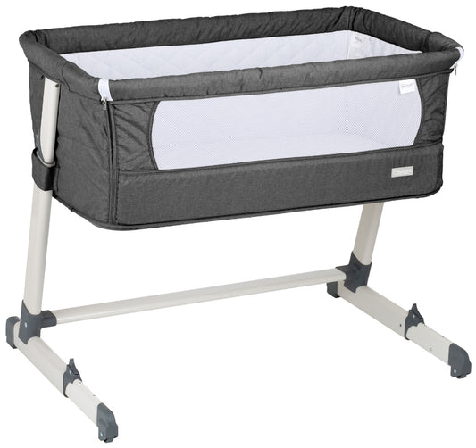 Berço Co-Sleep babyGO Together Dark Grey