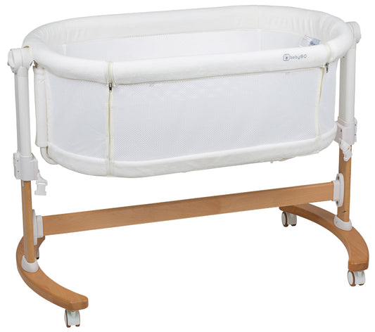 Berço Co-Sleep babyGO Amila Creme