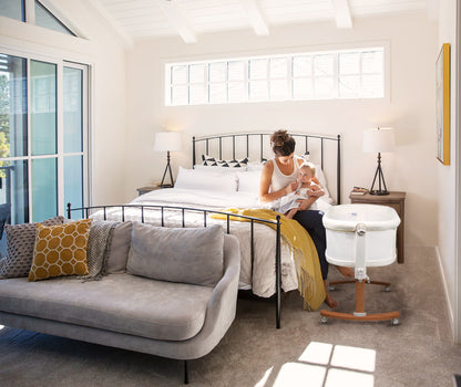 Berço Co-Sleep babyGO Amila Creme