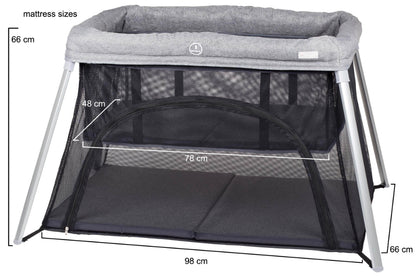 Cama De Viagem 2 In 1 babyGO Dreams II Gold Black