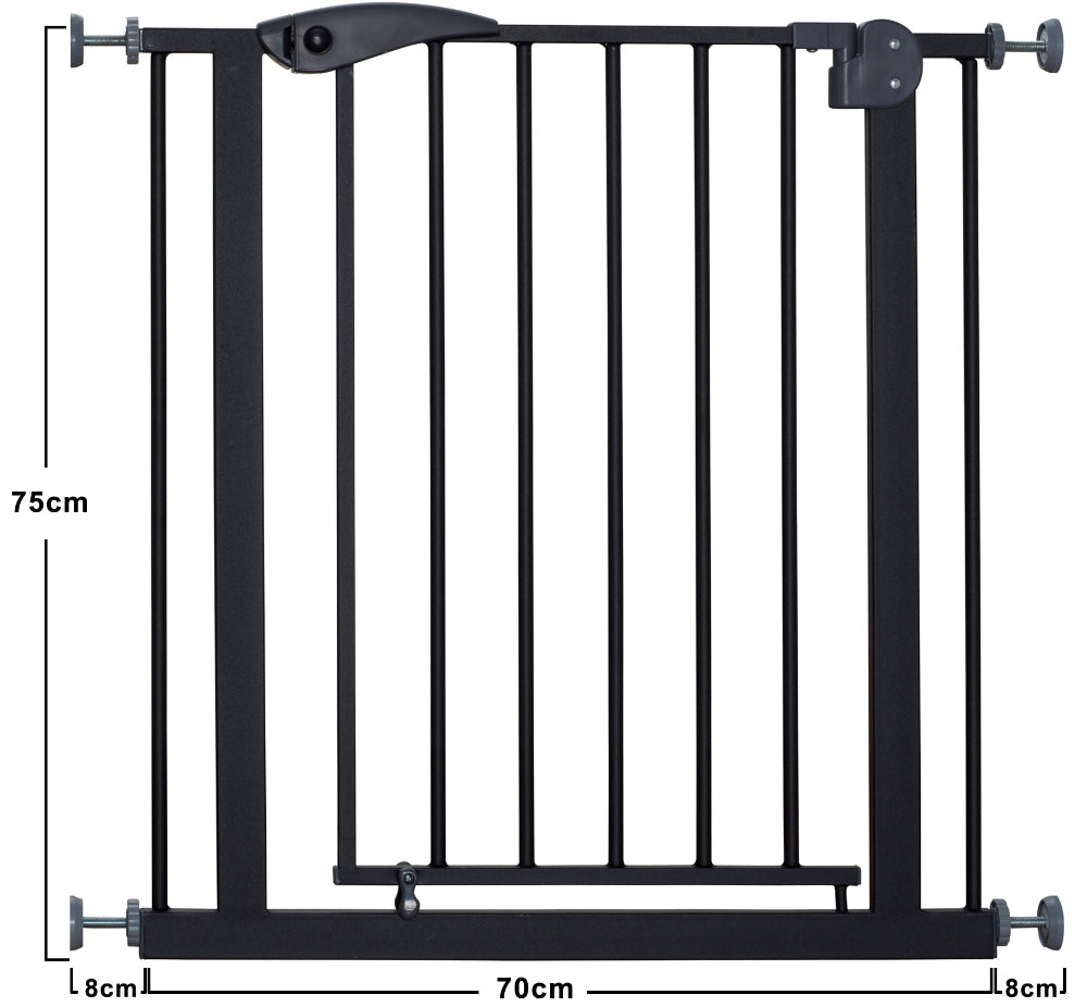 Barreira De Segurança babyGO Safety Gate Black