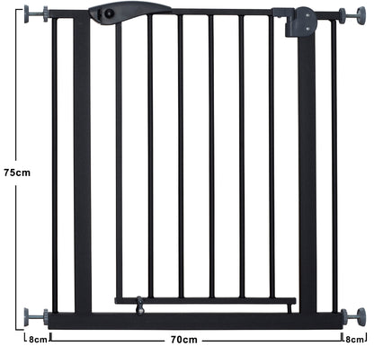 Barreira De Segurança babyGO Safety Gate Black