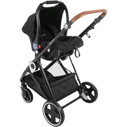 Carrinho De Bebé 3 In 1 babyGO Halime Black (Black Chassi)