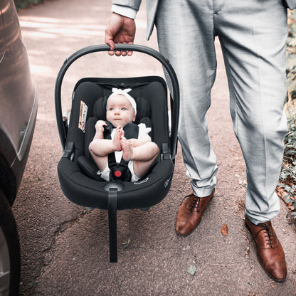 Conjunto Cadeiras Auto Grupo 0+ Para Gémeos babyGO Twinner Grey Melange