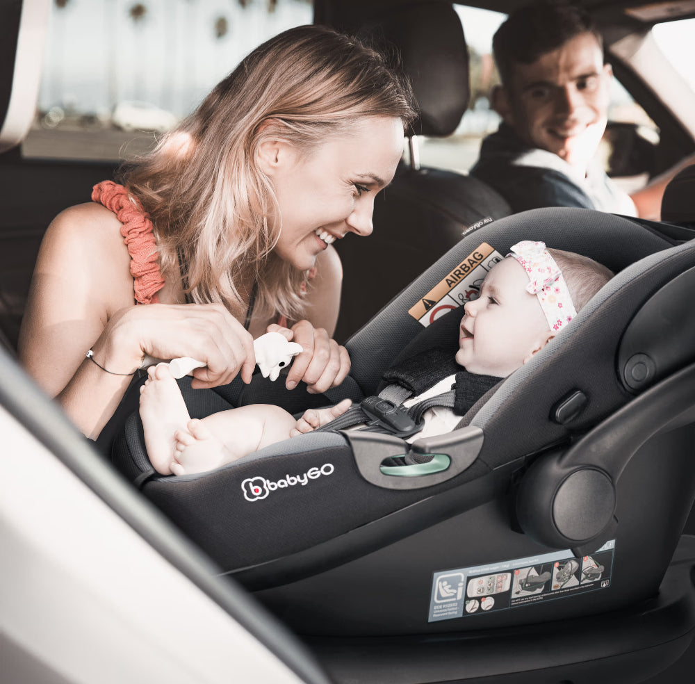 Conjunto Cadeiras Auto Grupo 0+ Para Gémeos babyGO Twinner Blue Melange
