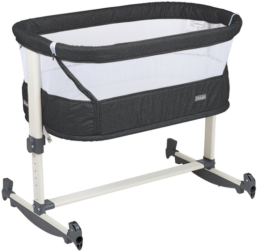 Berço Co-Sleep babyGO Vivaldi Dark Grey