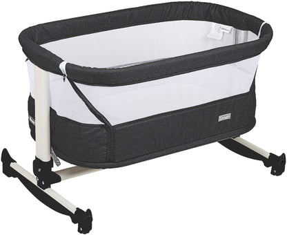 Berço Co-Sleep babyGO Vivaldi Dark Grey