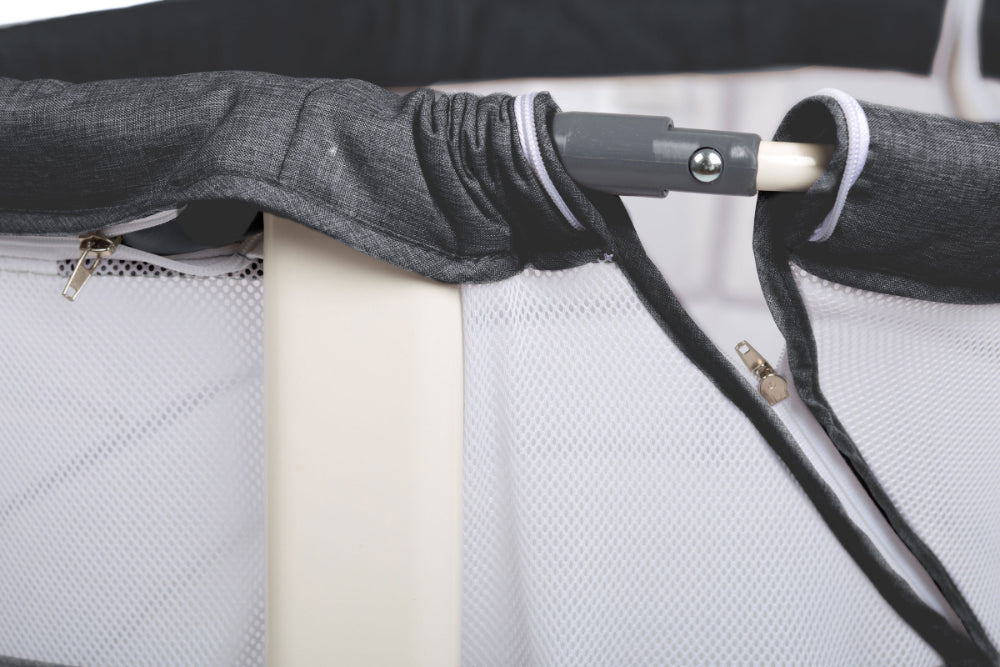 Berço Co-Sleep babyGO Vivaldi Dark Grey