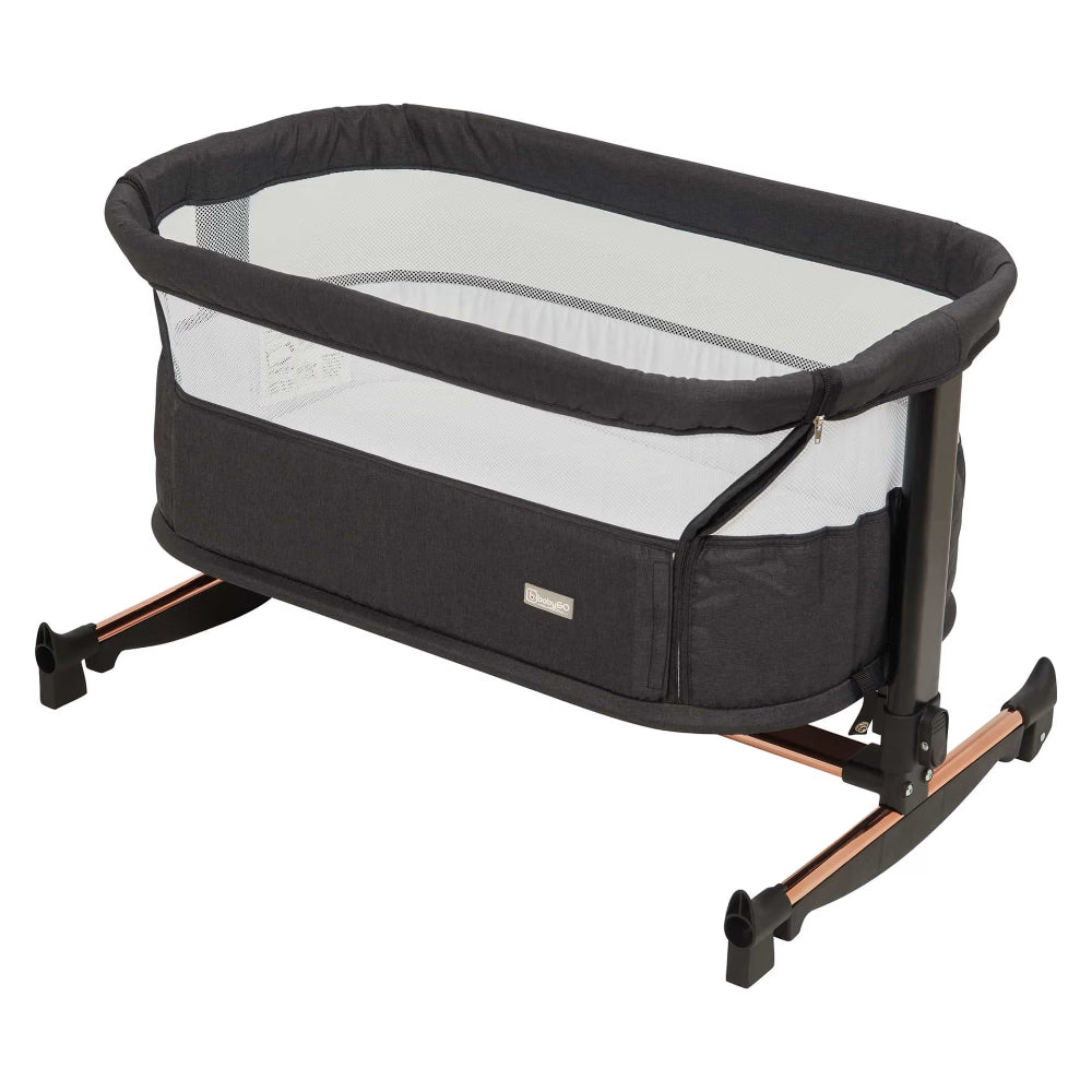 Berço Co-Sleep babyGO Vivaldi Black - Gold