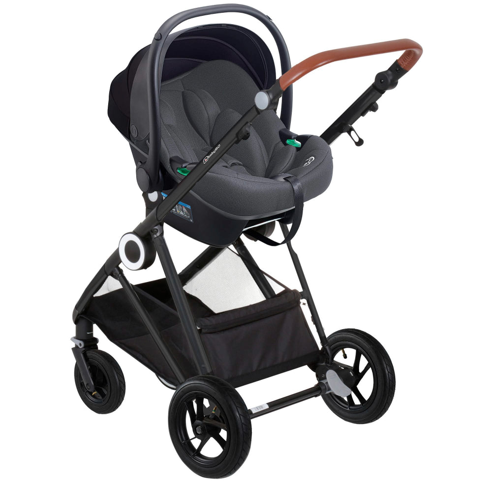 Carrinho De Bebé 3 In 1 babyGO Halime Air Grey (Black Chassis)
