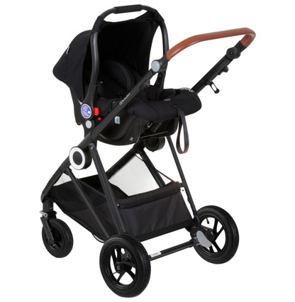 Carrinho De Bebé 3 In 1 babyGO Halime Air Anthracite 
(Black Chassi)