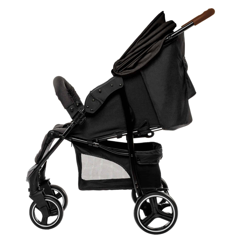 Carrinho De Passeio babyGO Basket Dark Grey Melange