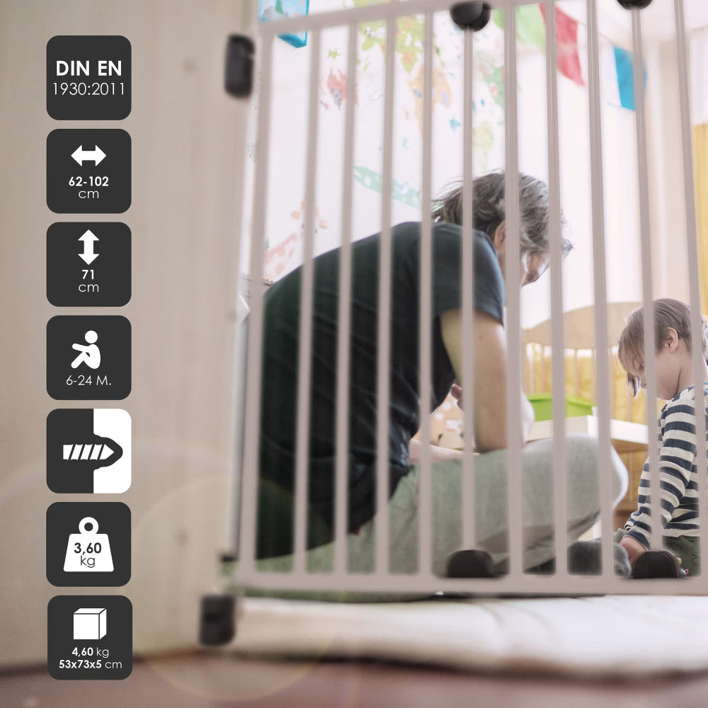 Barreira De Segurança babyGO Wallfix White