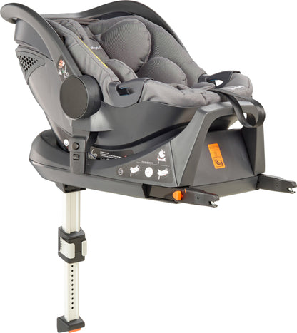 Carrinho De Gémeos Trio conversível Capas De Chuva, Adaptadores, Saco Muda Fraldas, cadeiras auto grupo 0 e bases Isofix babyGO Duo Mega Grey/Brown Grip